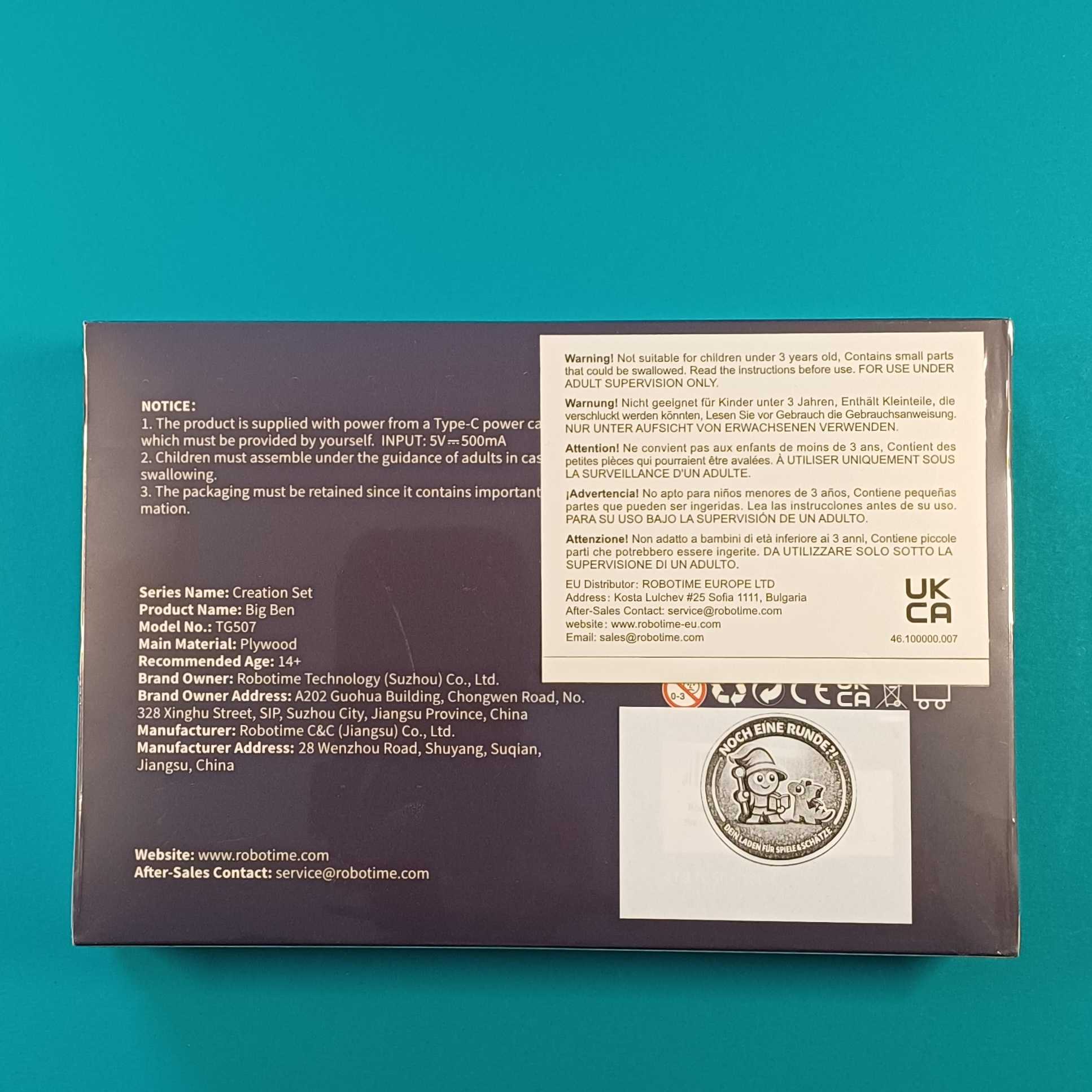 Rolife Big Ben TG507 – DIY Holzbausatz, neu – Bild 2