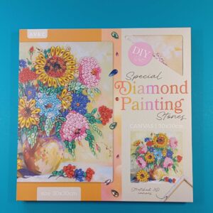 Diamond Painting Blumenstrauß 30×30 cm (AVEC), neu