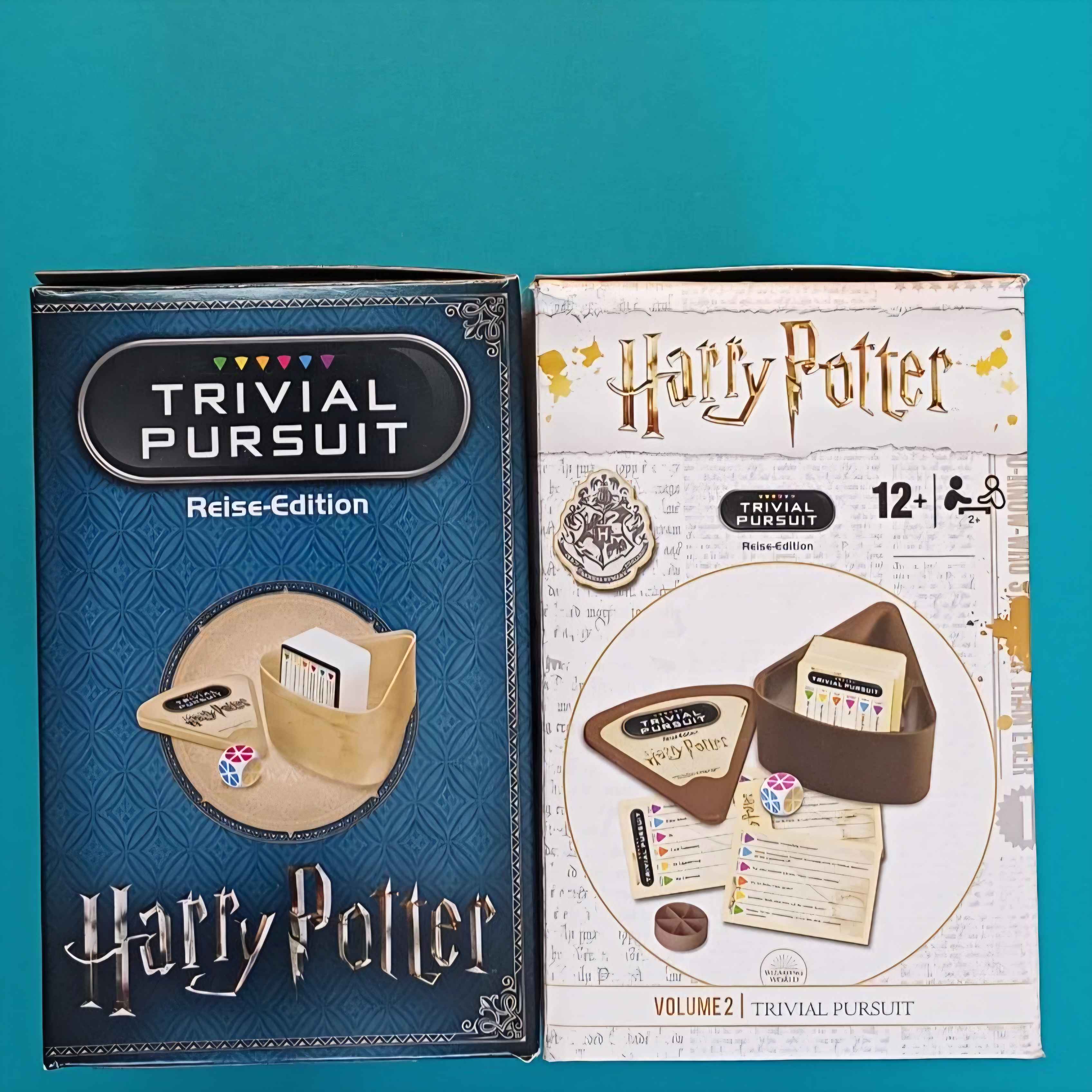 Trivial Pursuit Harry Potter Reise-Edition – Volume 1 + 2 Bundle - vollständig