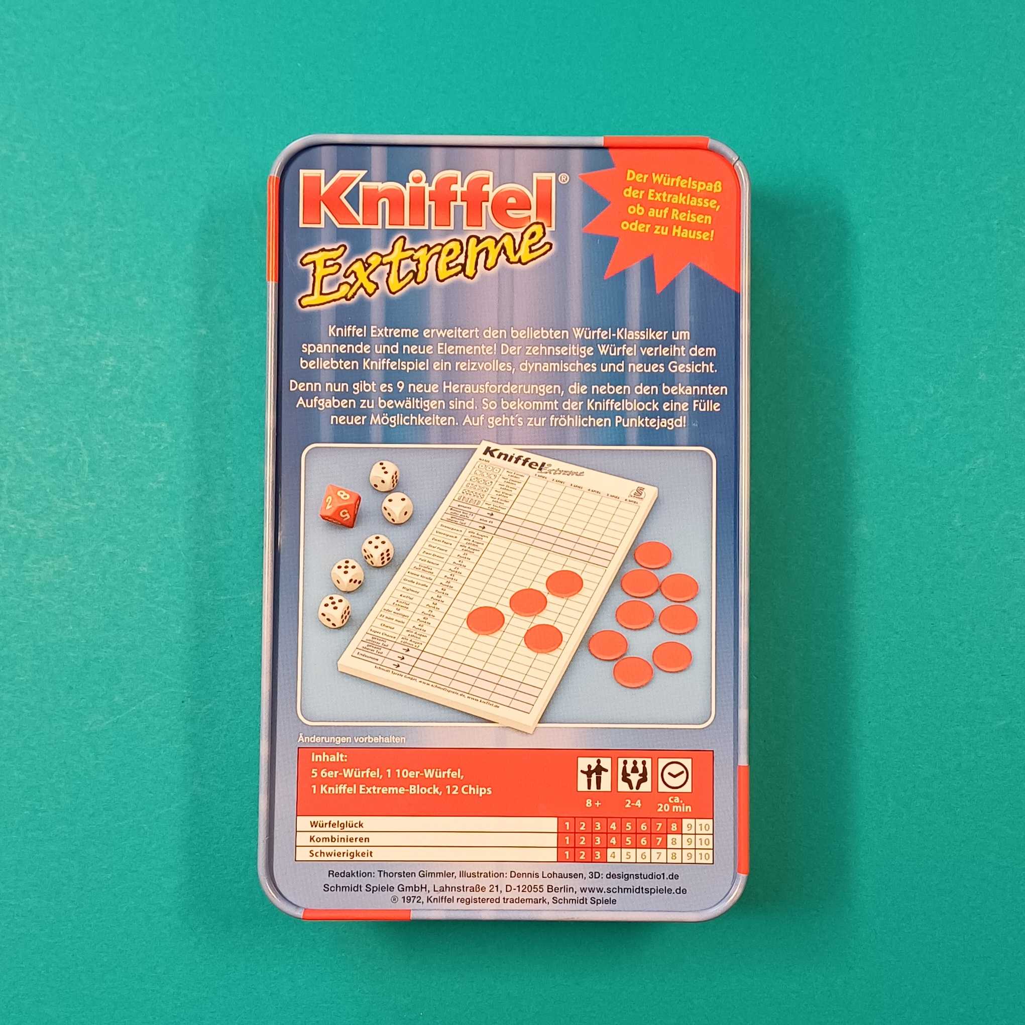 Kniffel Extreme – Blechdose – neu – Bild 2