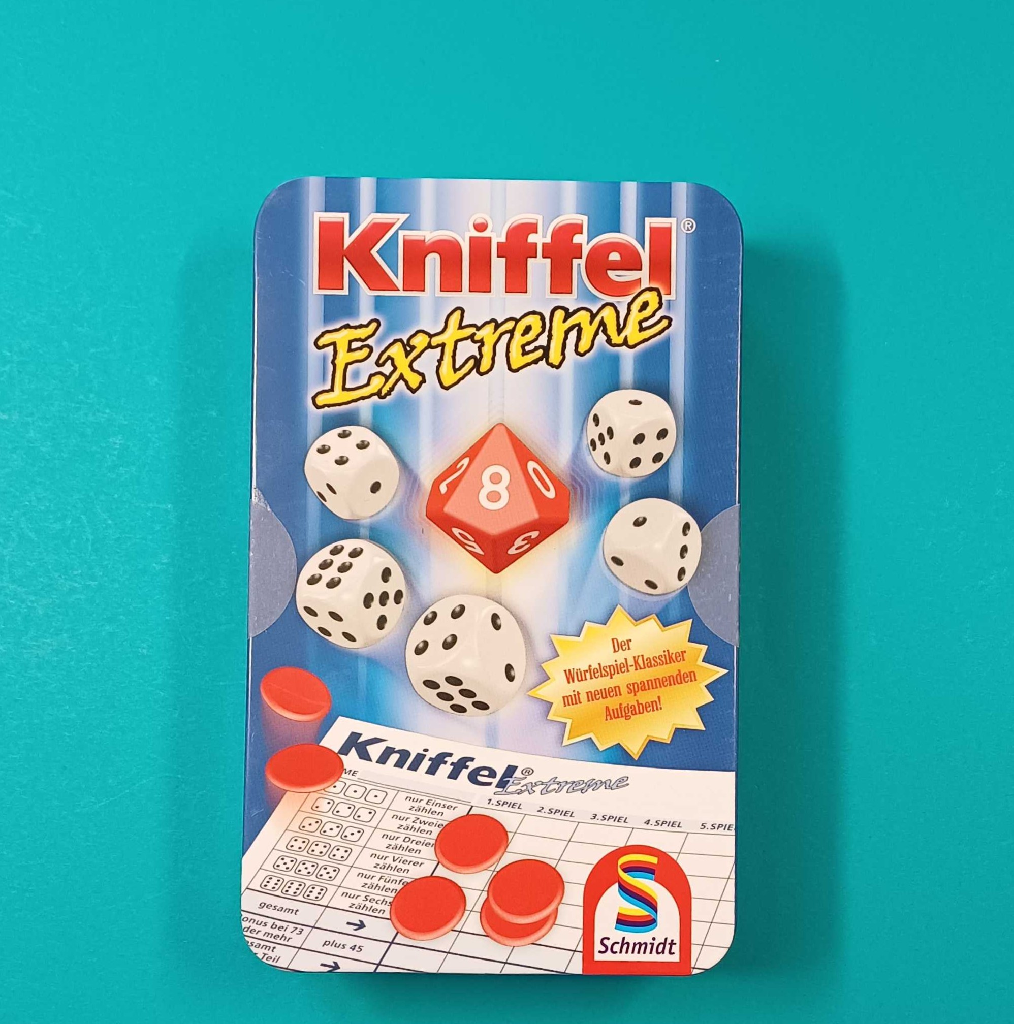 Kniffel Extreme – Blechdose – neu