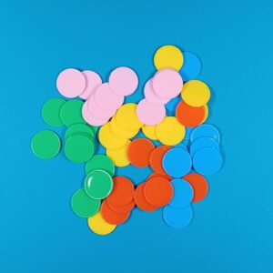 Spielmarker-Chips aus Kunststoff – 10er Set