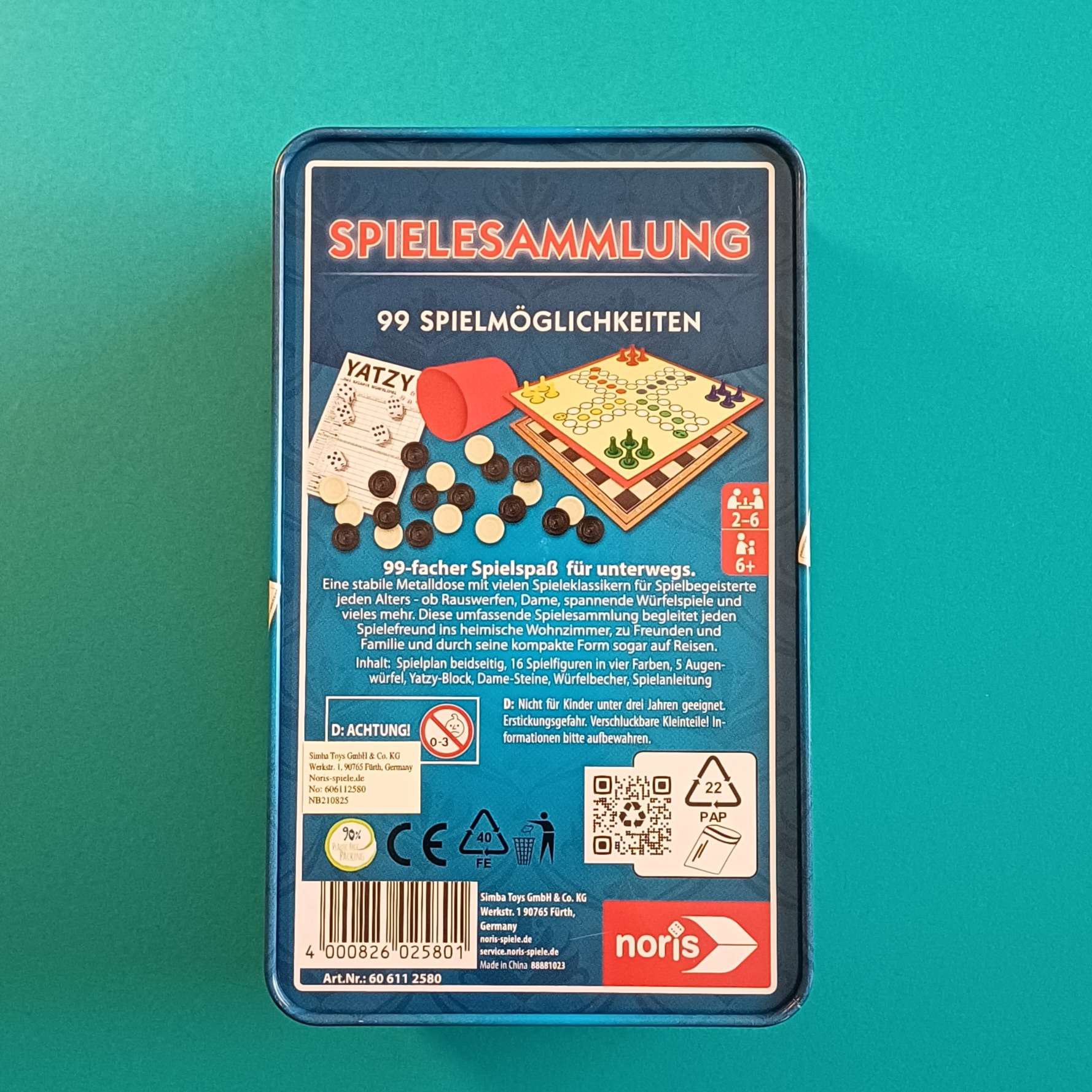 Spielesammlung Blechdose – neu – Bild 2