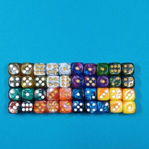 Samsons Würfelmagie - 5er Würfelset zweifarbig