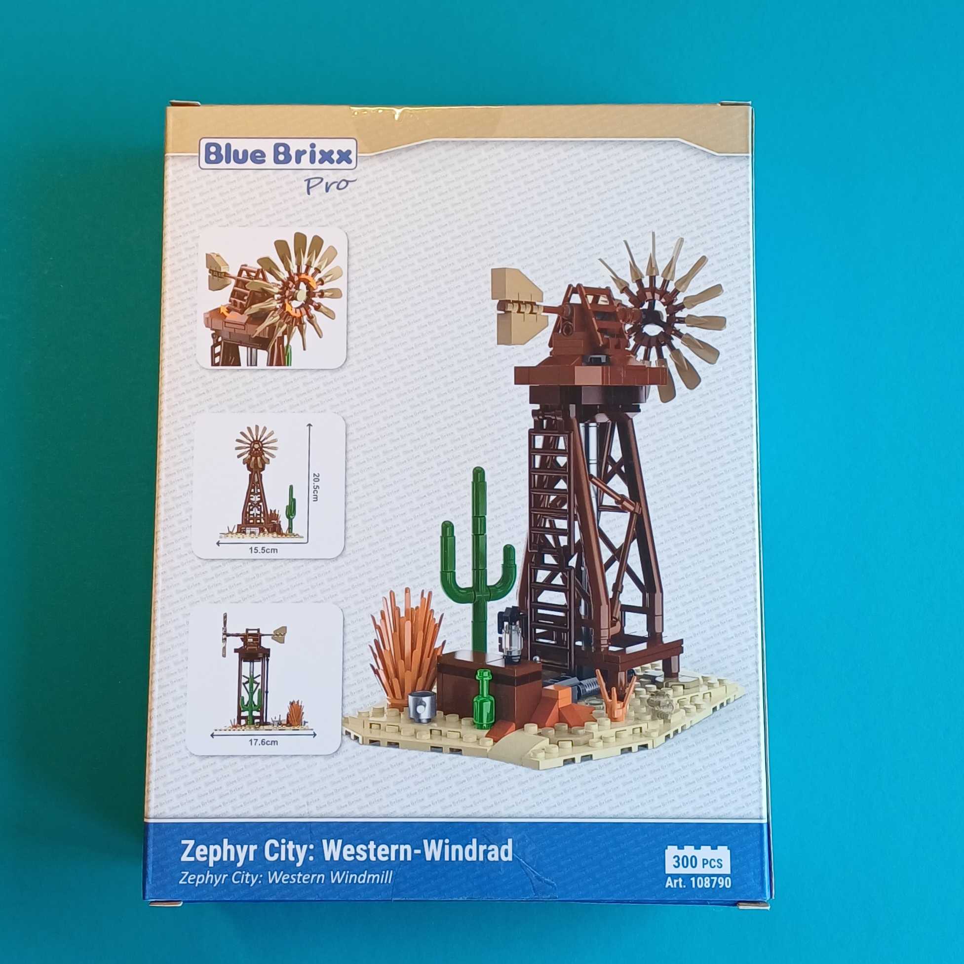 BlueBrixx-Pro – Zephyr City: Western-Windrad – Nr. 108790 – 300 Teile – Bild 2