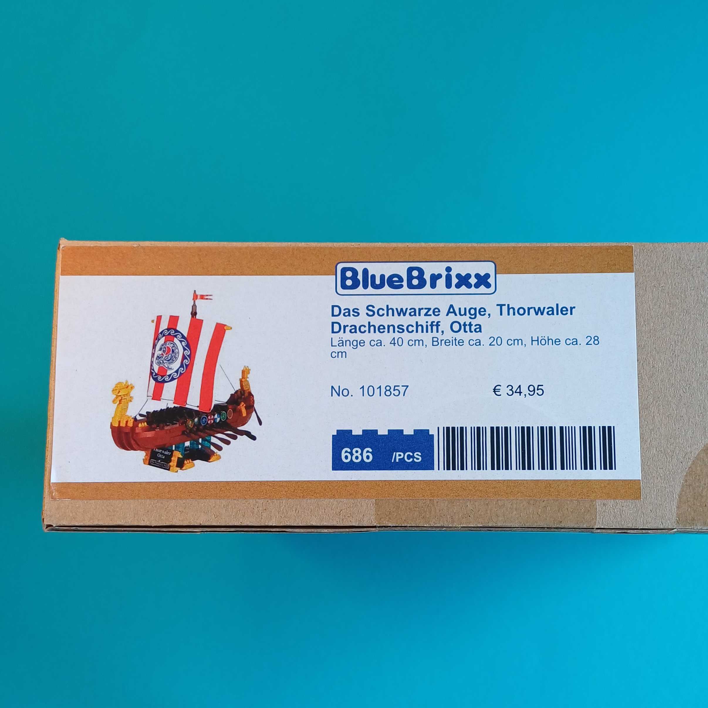 BlueBrixx-Special - Das Schwarze Auge – Thorwaler Drachenschiff „Otta“ – Nr. 101857 – 686 Teile – Bild 2