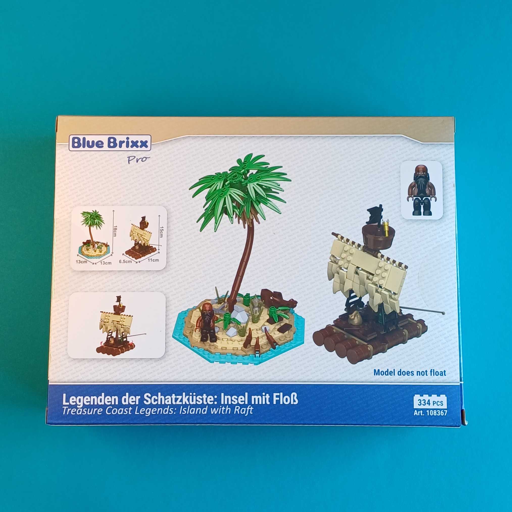 BlueBrixx-Pro – Legenden der Schatzküste: Insel mit Floß – Nr. 108367 – 276 Teile – Bild 2