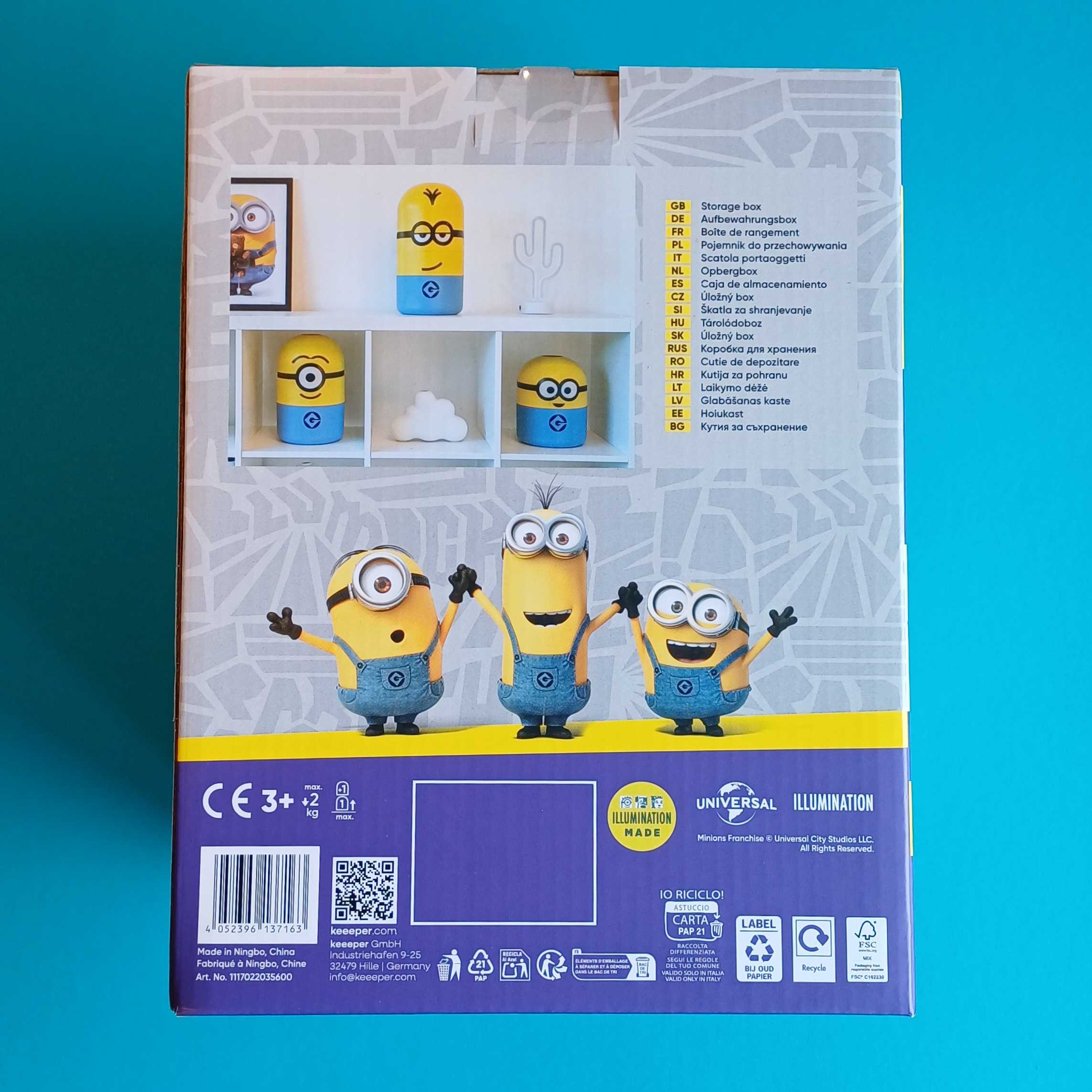 Keeeper Minions Bob Storage Box 6 L – Aufbewahrungsbox für Spielzeug – Bild 2
