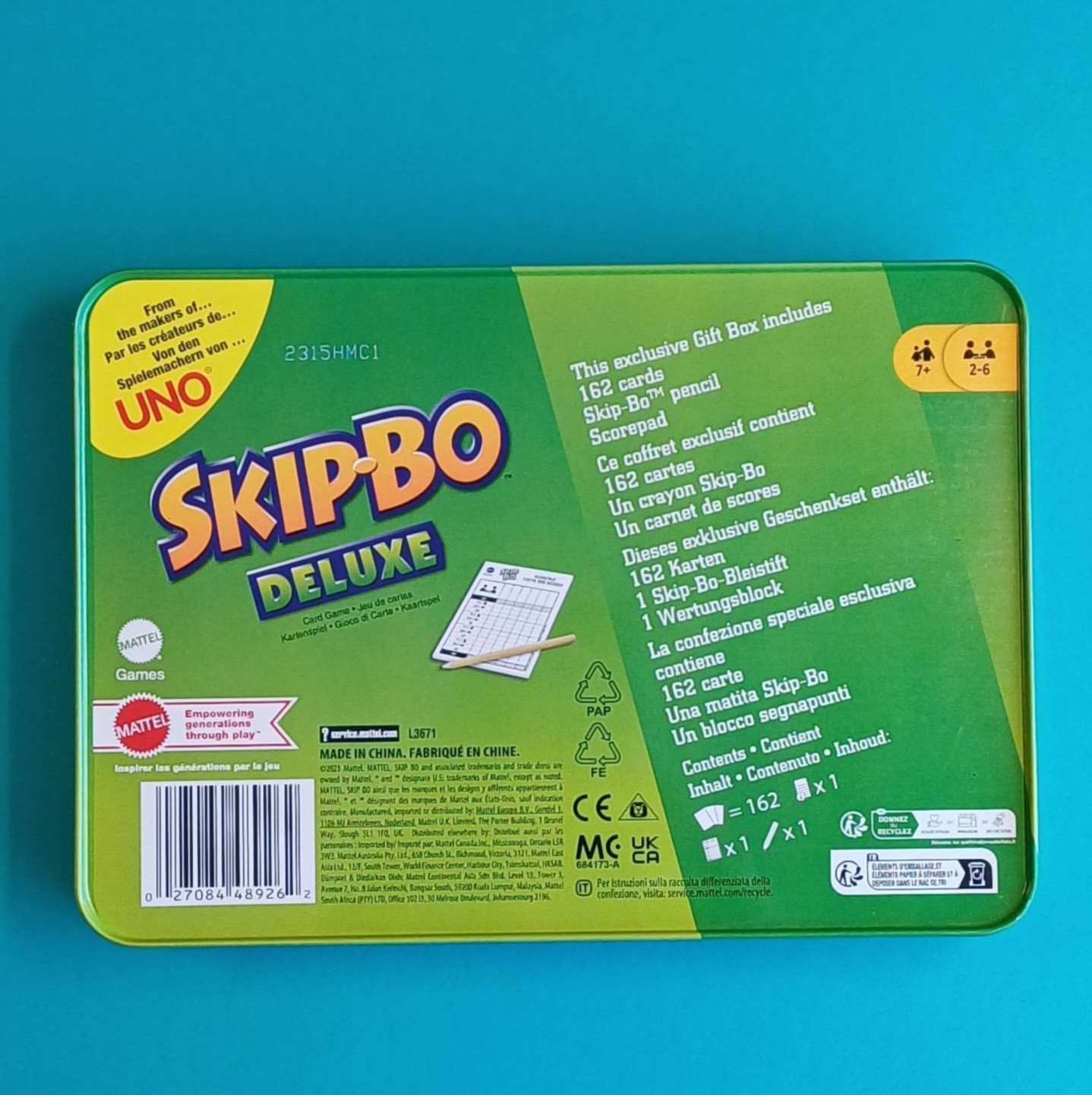 Skip-Bo Deluxe Metallbox – Bild 2