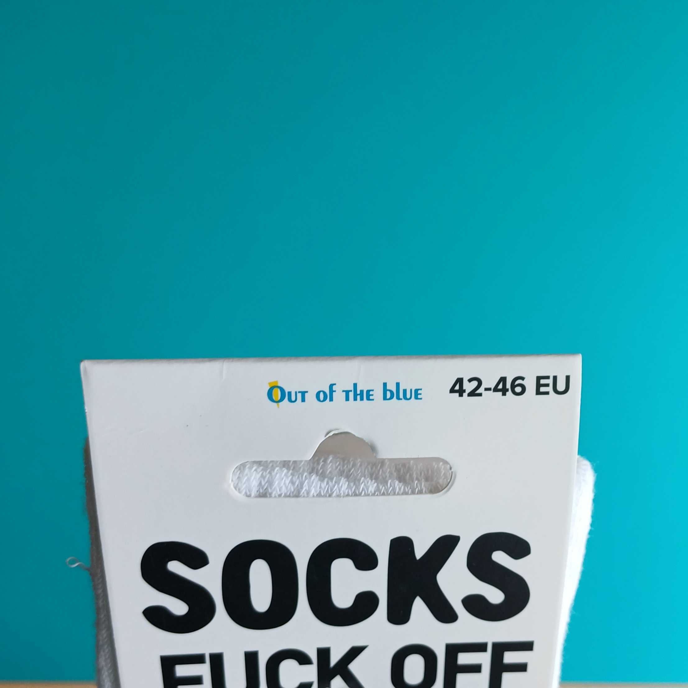 Socken „Fuck Off“ – Statement Socken – Größe 42–46 – Bild 2