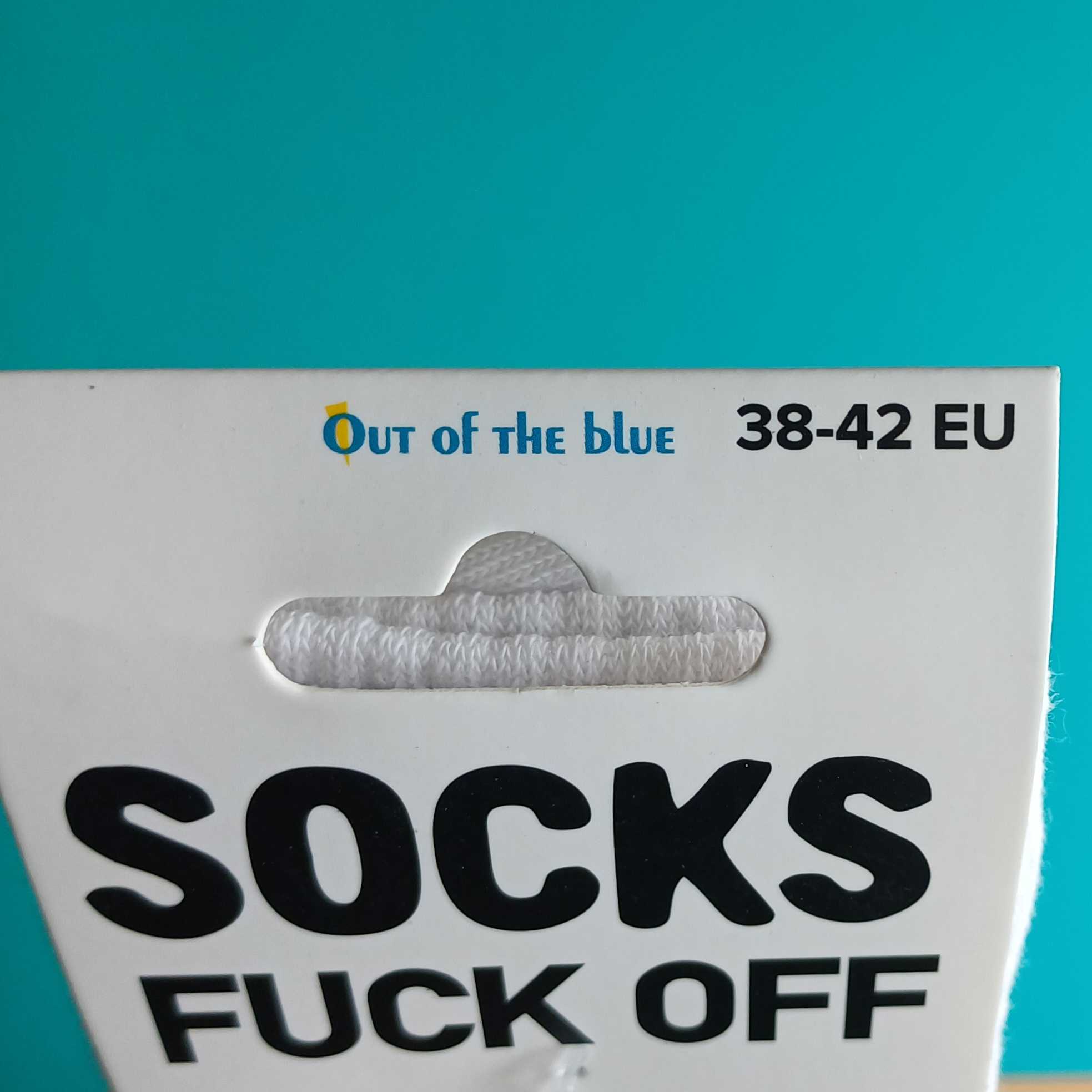Socken „Fuck Off“ – Statement Socken – Größe 38–42 – Bild 2