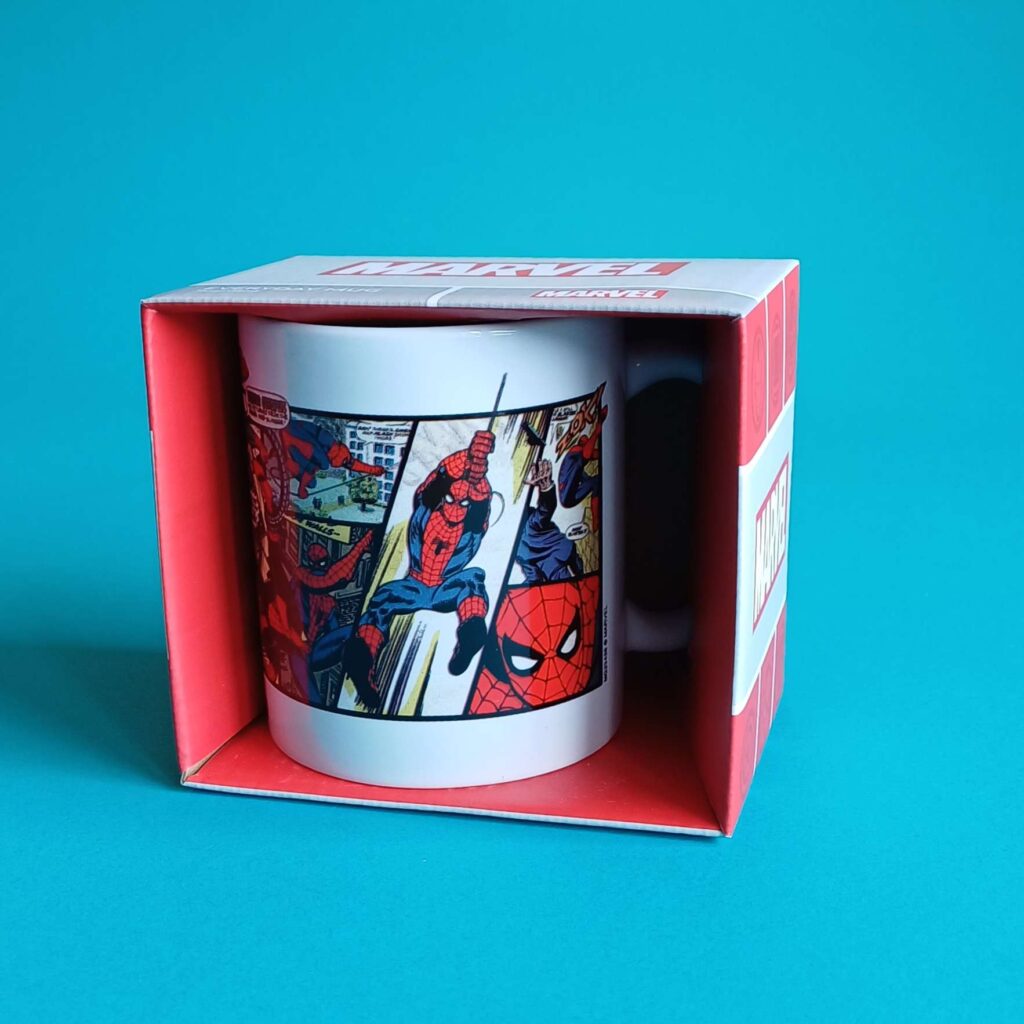 Marvel Spider-Man Comic Tasse – Keramik Mug in Geschenkbox