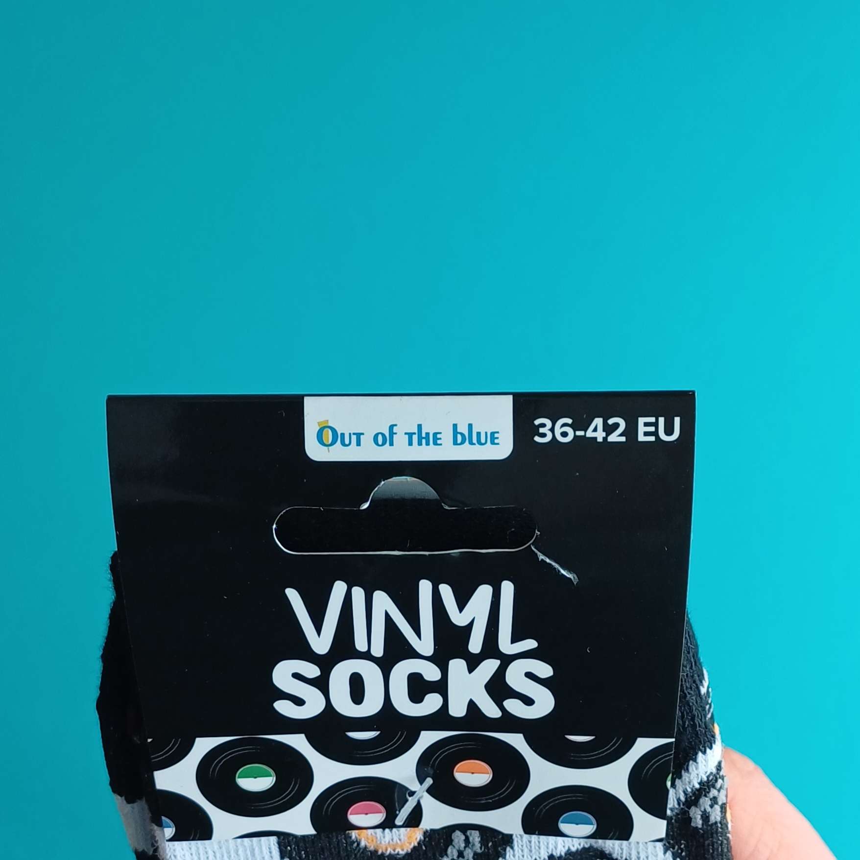 Vinyl Socks – Socken mit Schallplatten-Motiv – Größe 36–42 – Bild 2