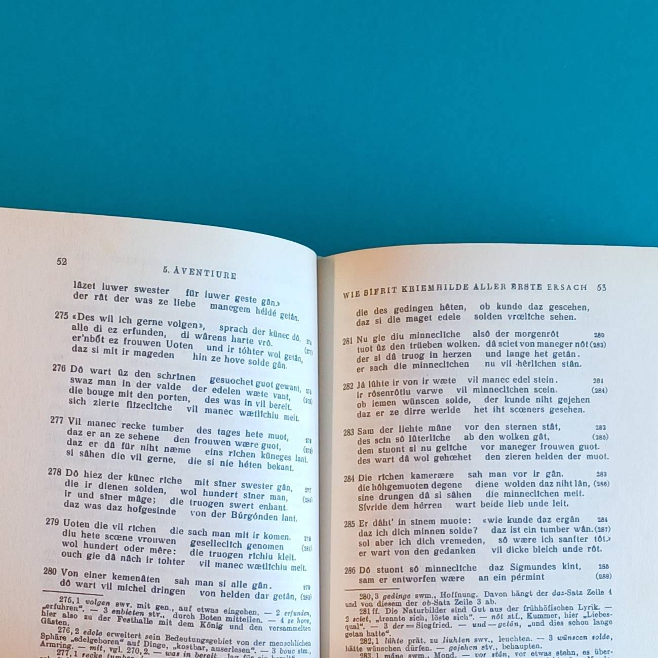 Das Nibelungenlied (13. Aufl. 1956) – Hardcover-Ausgabe mit Leineneinband – F. A. Brockhaus – Bild 6