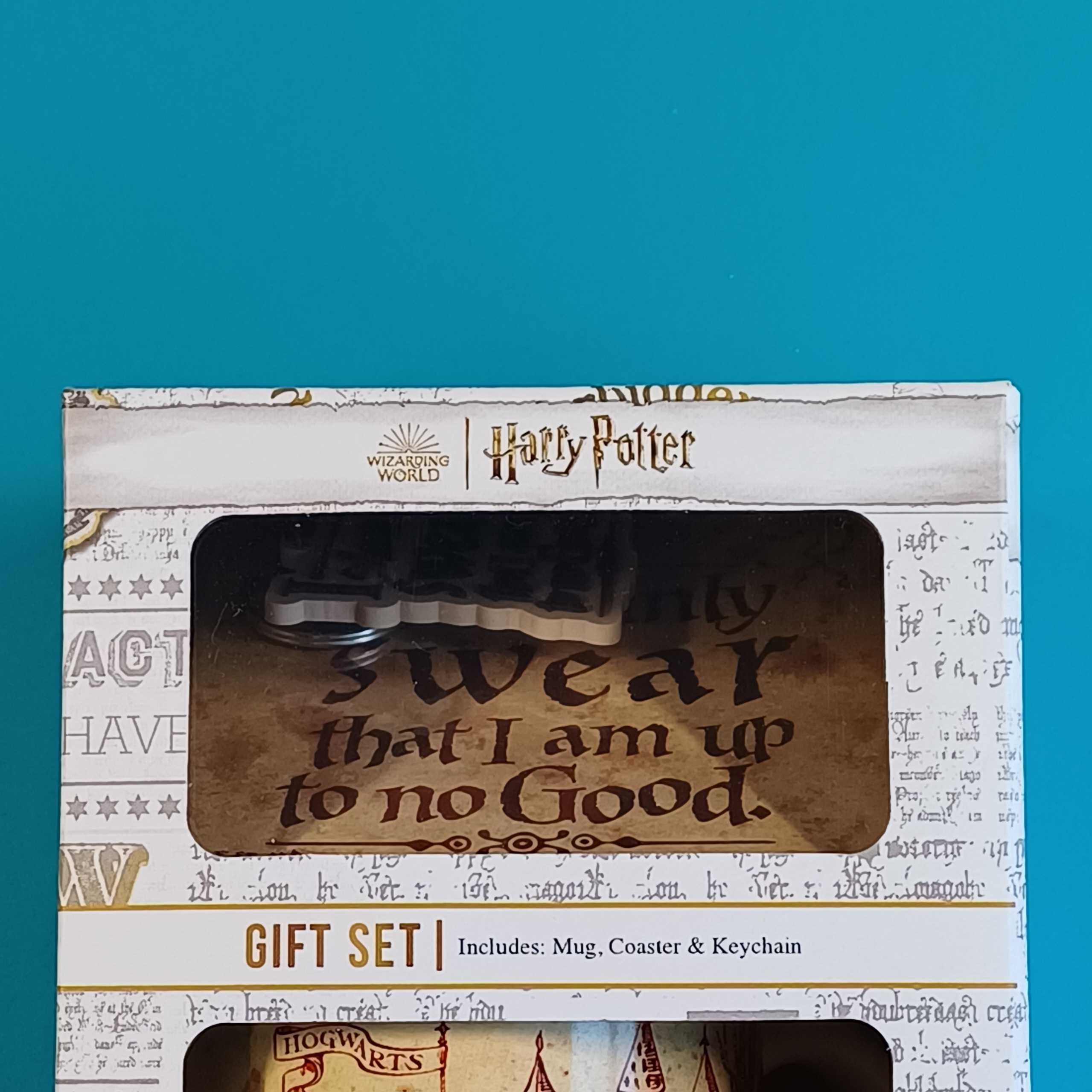 Harry Potter Geschenkset – Marauders Map (Tasse, Untersetzer & Schlüsselanhänger) – Bild 2