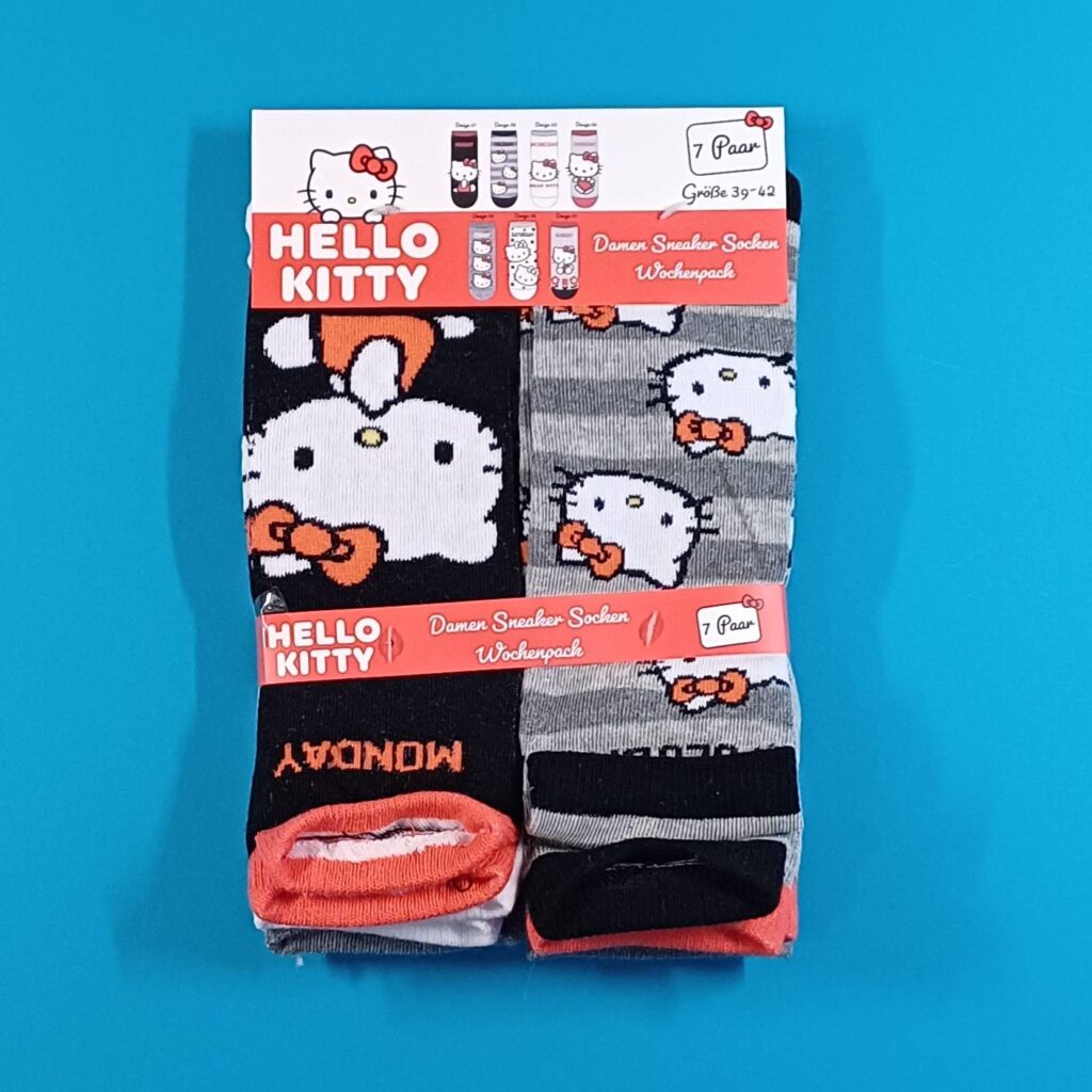 HELLO KITTY - Damen Sneaker Socken Wochenpack