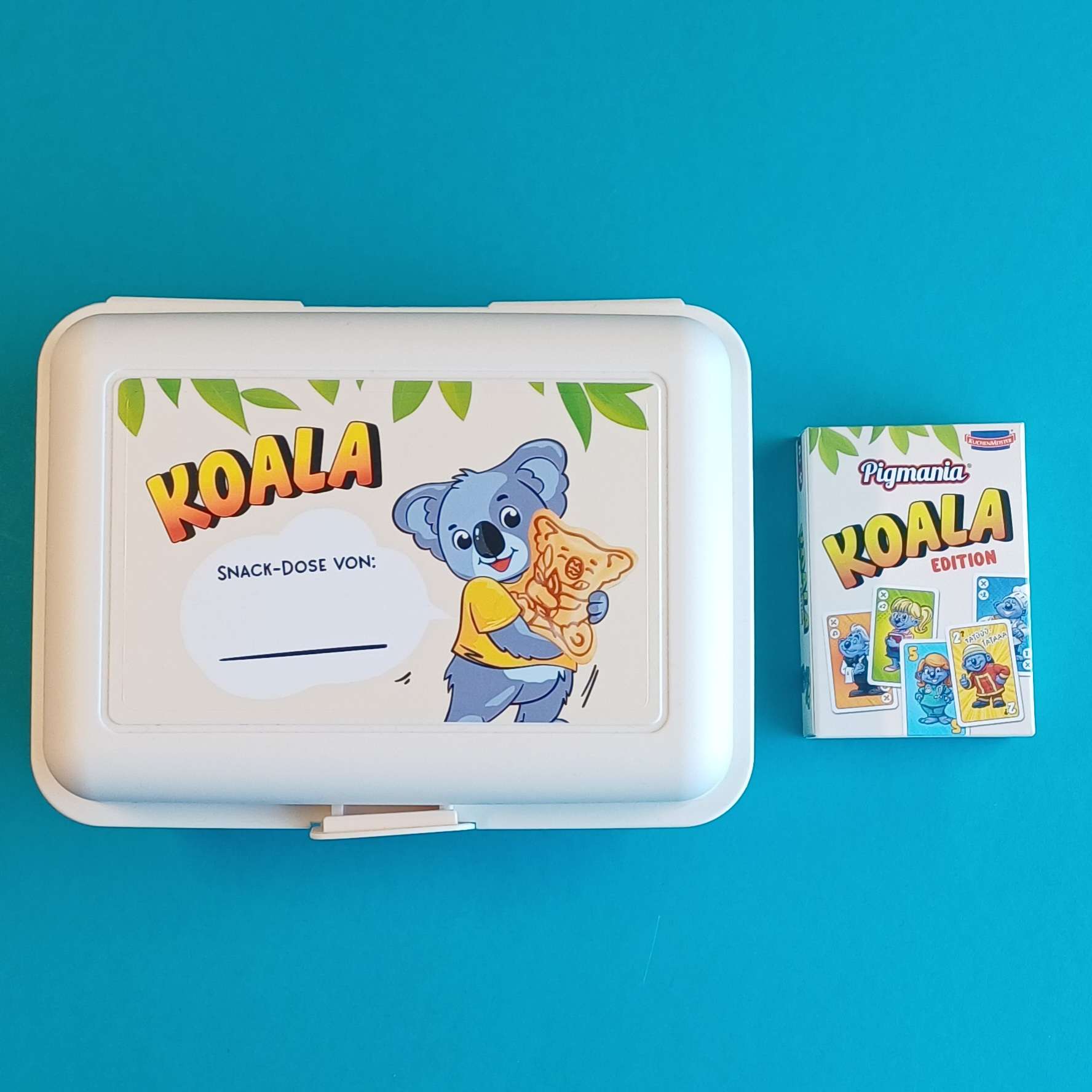 Koala Snackbox & Kartenspiel Set