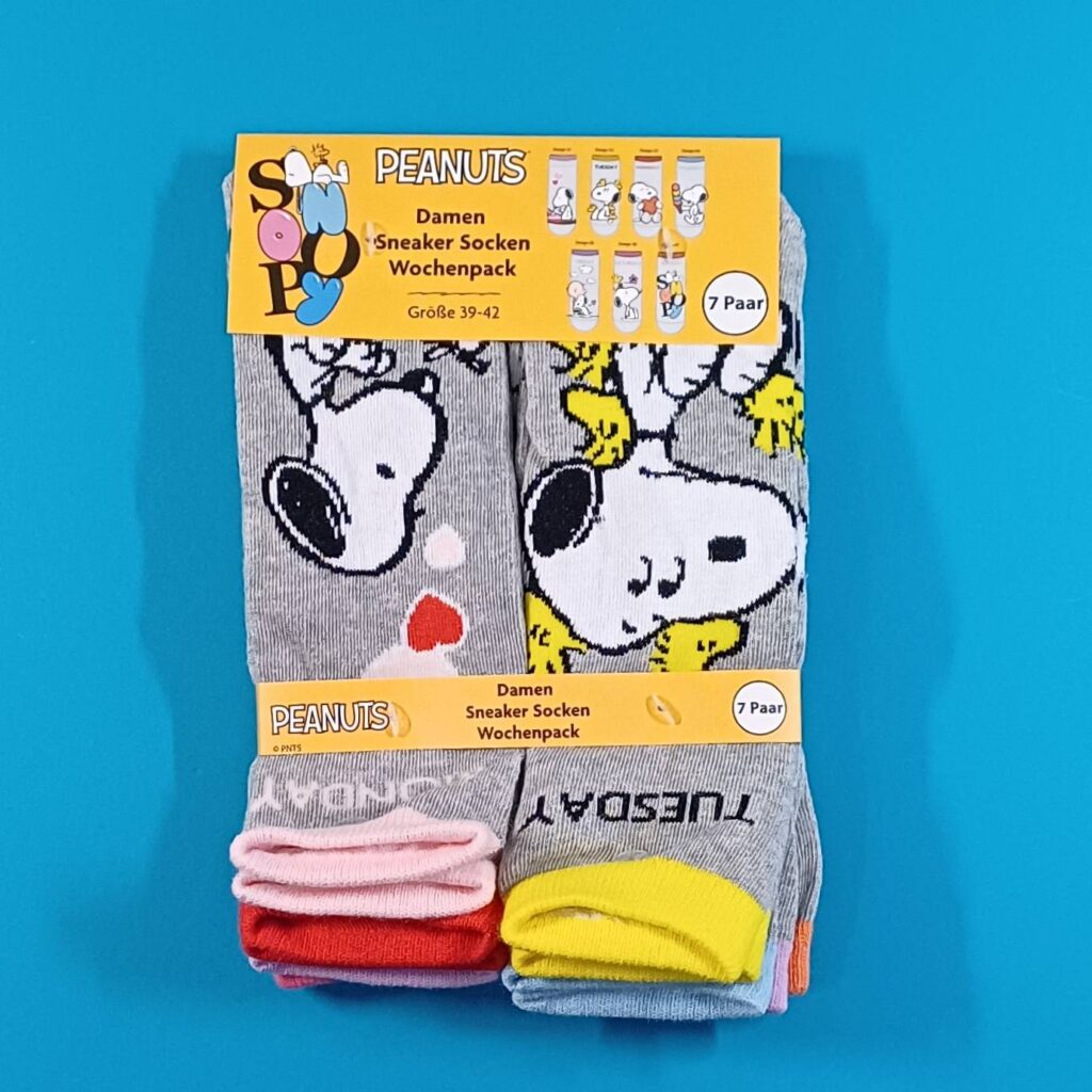 Peanuts - Snoopy - Damen Sneaker Socken Wochenpack