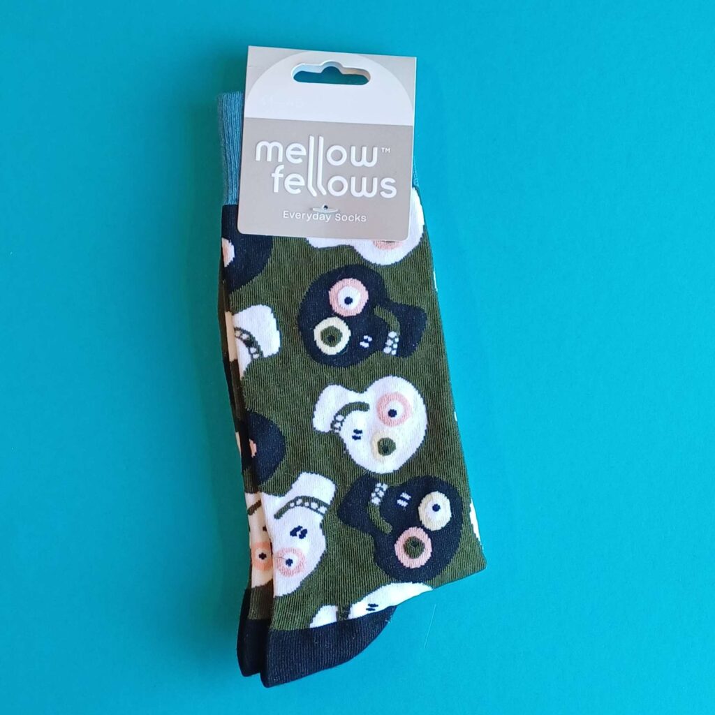 mellow fellows Everyday Socks – Totenkopfdesign - Größe 41 - 46