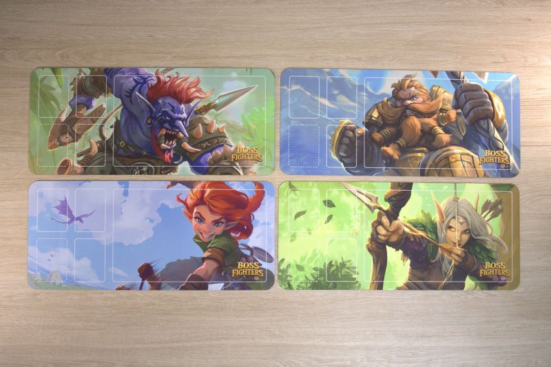 Boss Fighters QR Spielmatten (4 Stück)