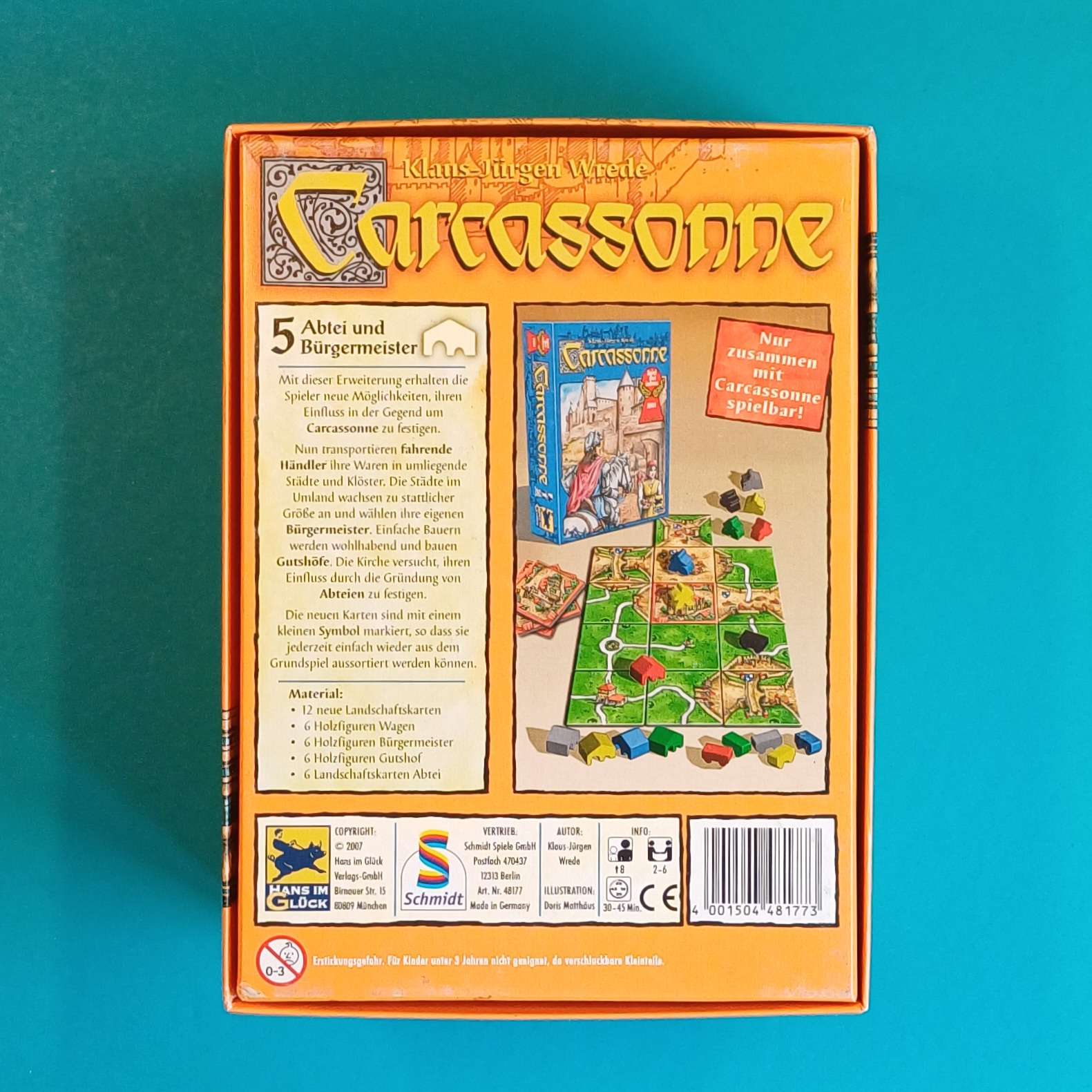 Carcassonne – Abtei und Bürgermeister – 5. Erweiterung – altes Design – Bild 2