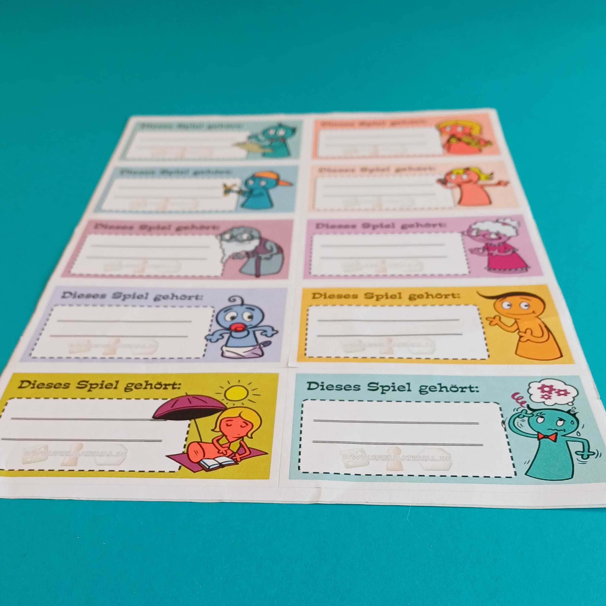 Aufkleberbogen „Dieses Spiel gehört ...“ – Bild 2