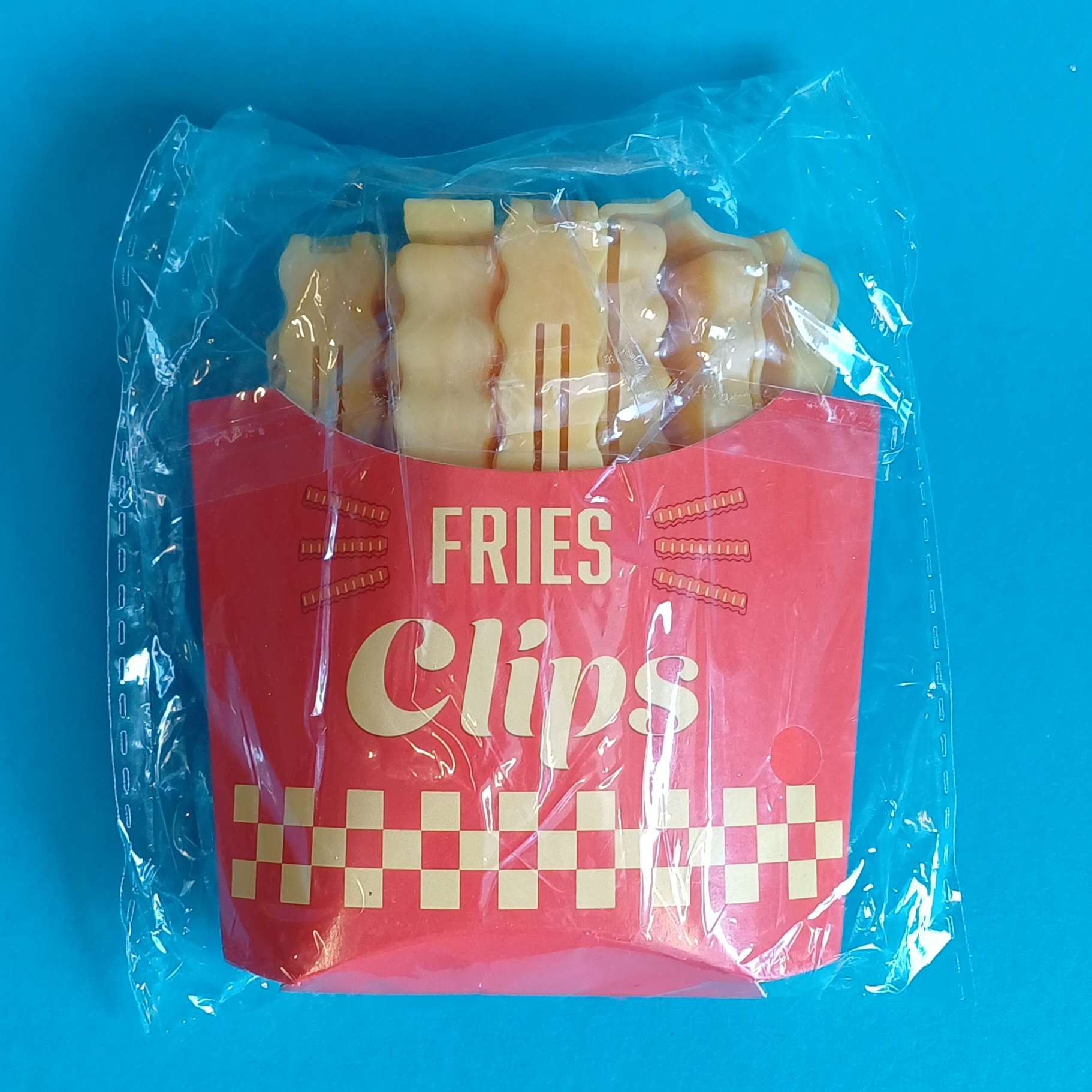 Fries Clips – Tütenverschlussclips im Pommes-Design
