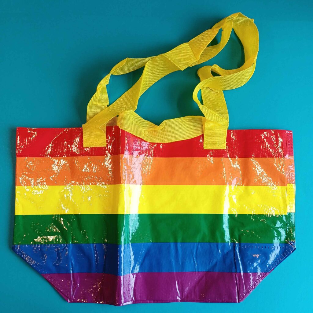 IKEA STORSTOMMA Tasche klein, bunt (13 Liter)