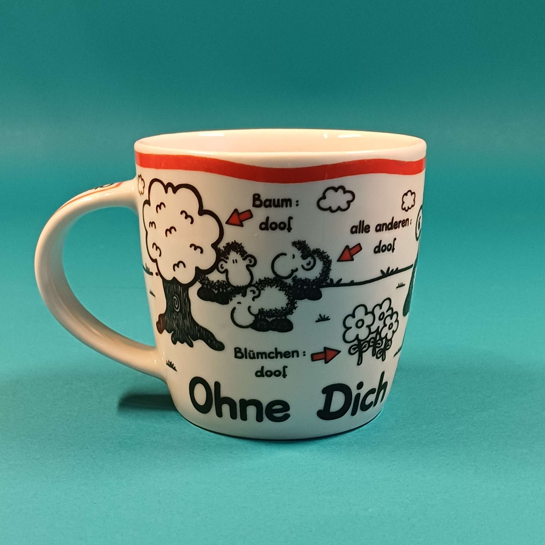 Sheepworld Tasse – Ohne Dich ist alles doof – Bild 2
