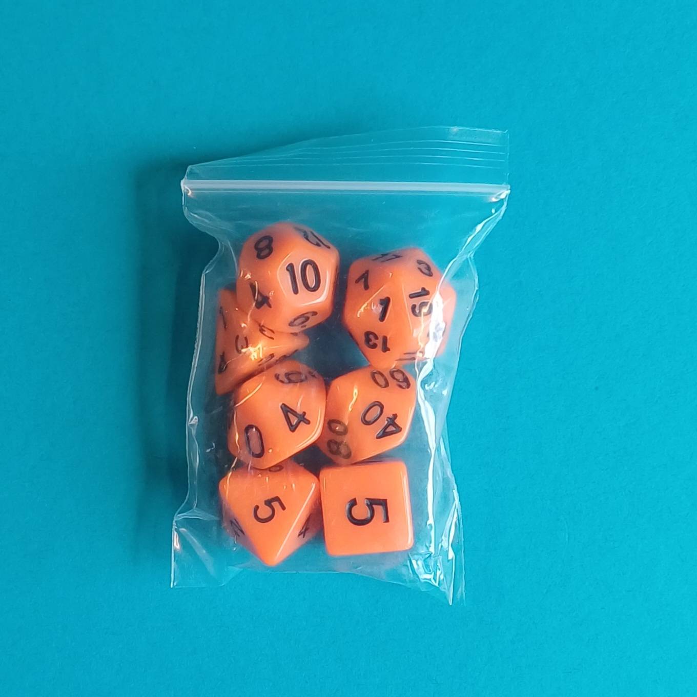 Polyhedral Dice Set – 7-teiliges Rollenspiel-Würfelset (inkl. Samtbeutel) – Bild 15