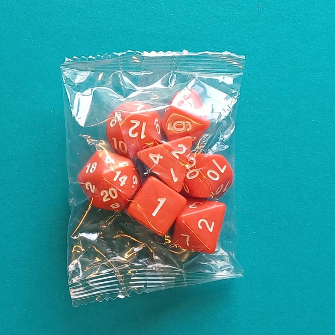 Polyhedral Dice Set – 7-teiliges Rollenspiel-Würfelset (inkl. Samtbeutel) – Bild 11
