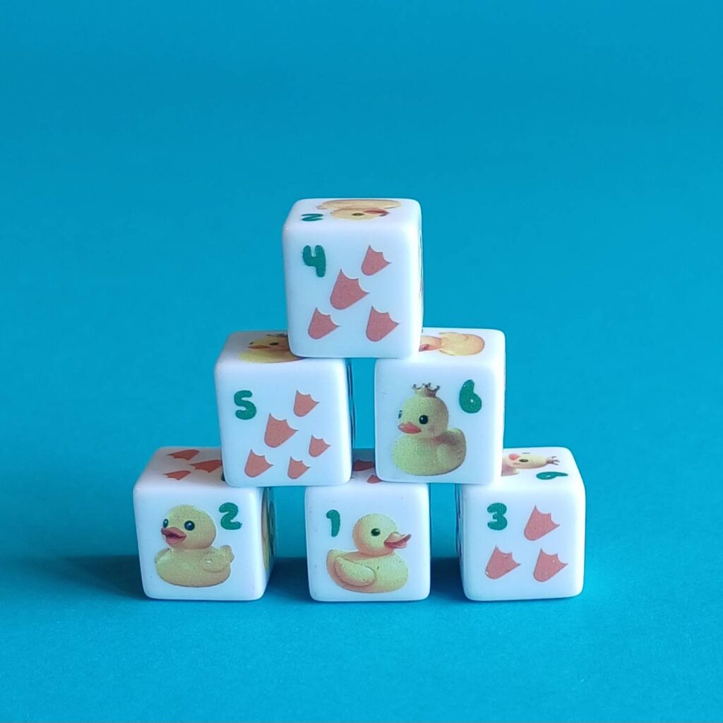 Würfelset D6 – Duck (6 Würfel)