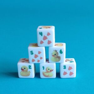 Würfelset D6 – Duck (6 Würfel)