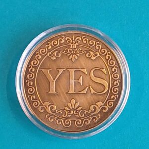 Entscheidungs-Münze „YES / NO“