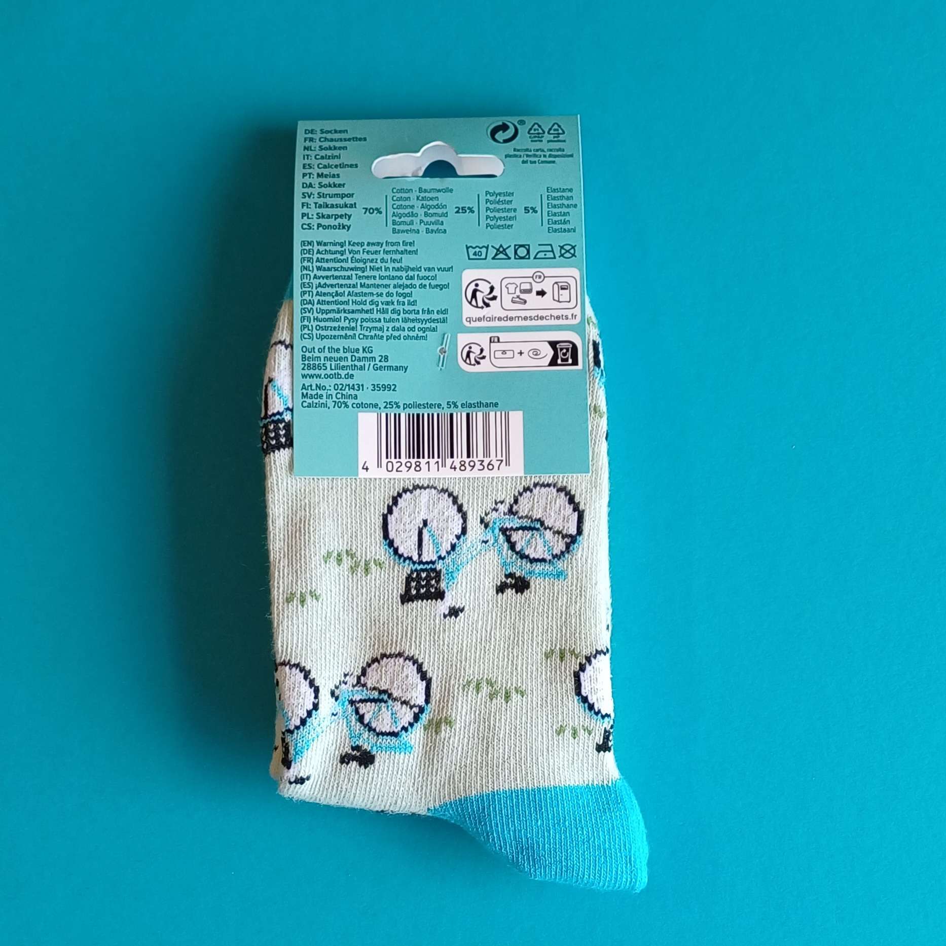 Bicycle Socks – Fahrrad Design – Größe 36–42 – Bild 2