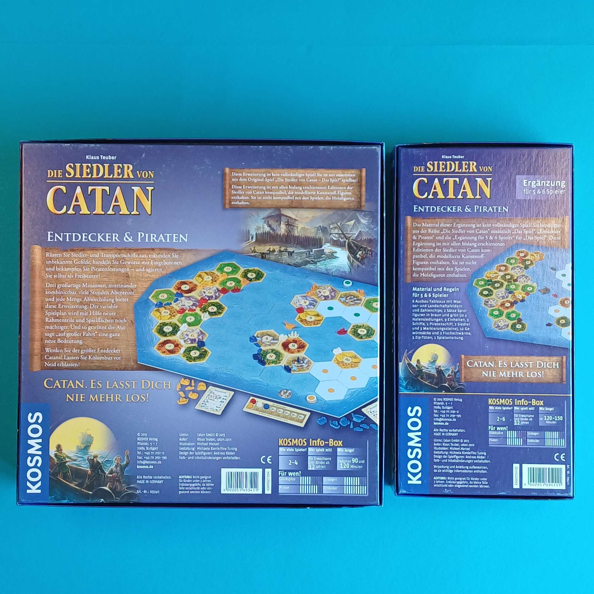 Die Siedler von Catan – Erweiterung Entdecker & Piraten + Ergänzung für 5–6 Spieler – Bild 2