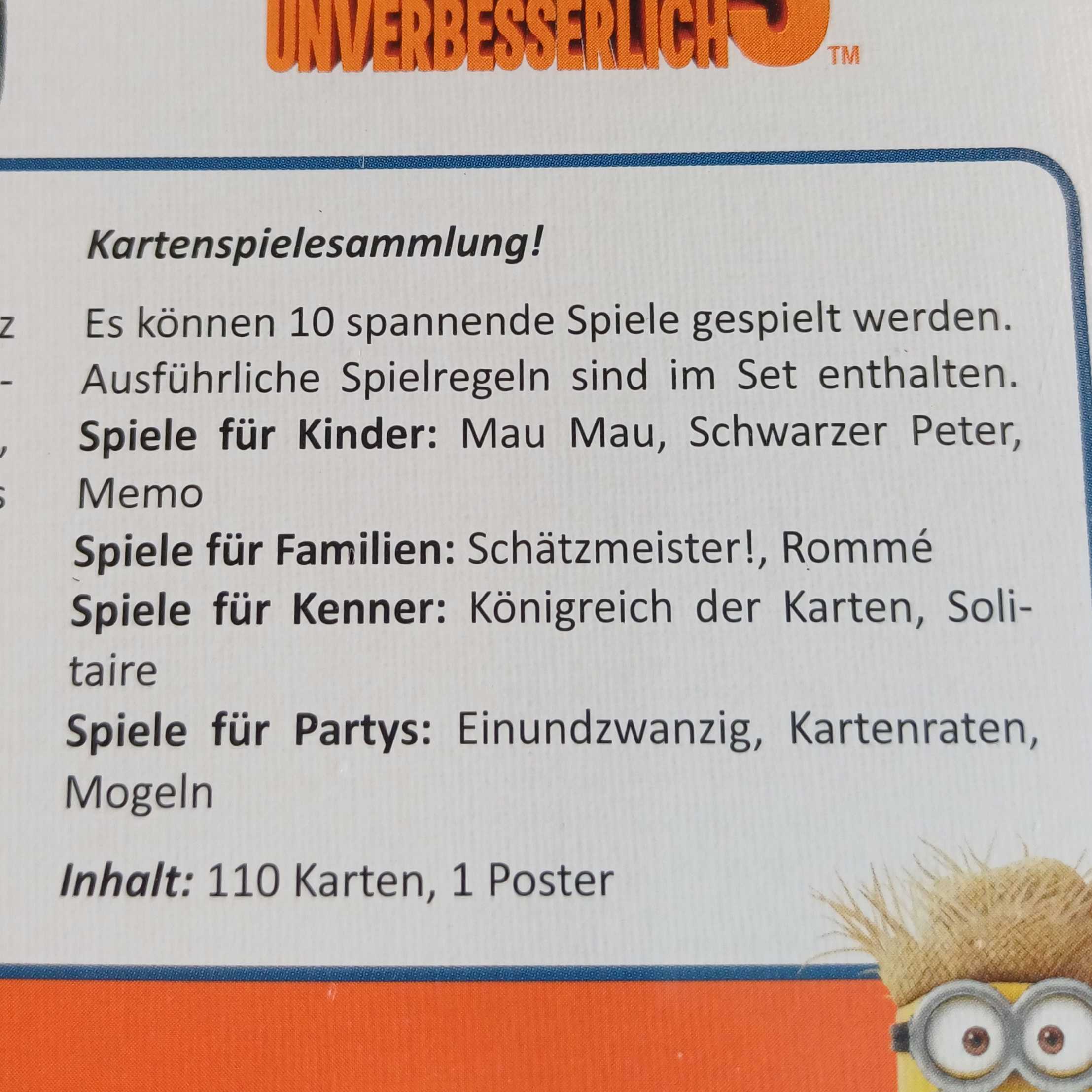 Ich – Einfach unverbesserlich 3 – Kartenspielesammlung – Bild 4