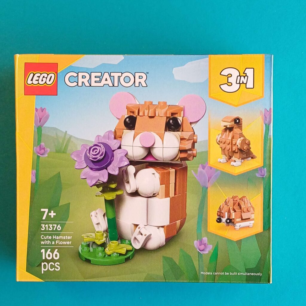 LEGO Creator 3in1 – Niedlicher Hamster mit Blume – Nr. 31376 – 166 Teile