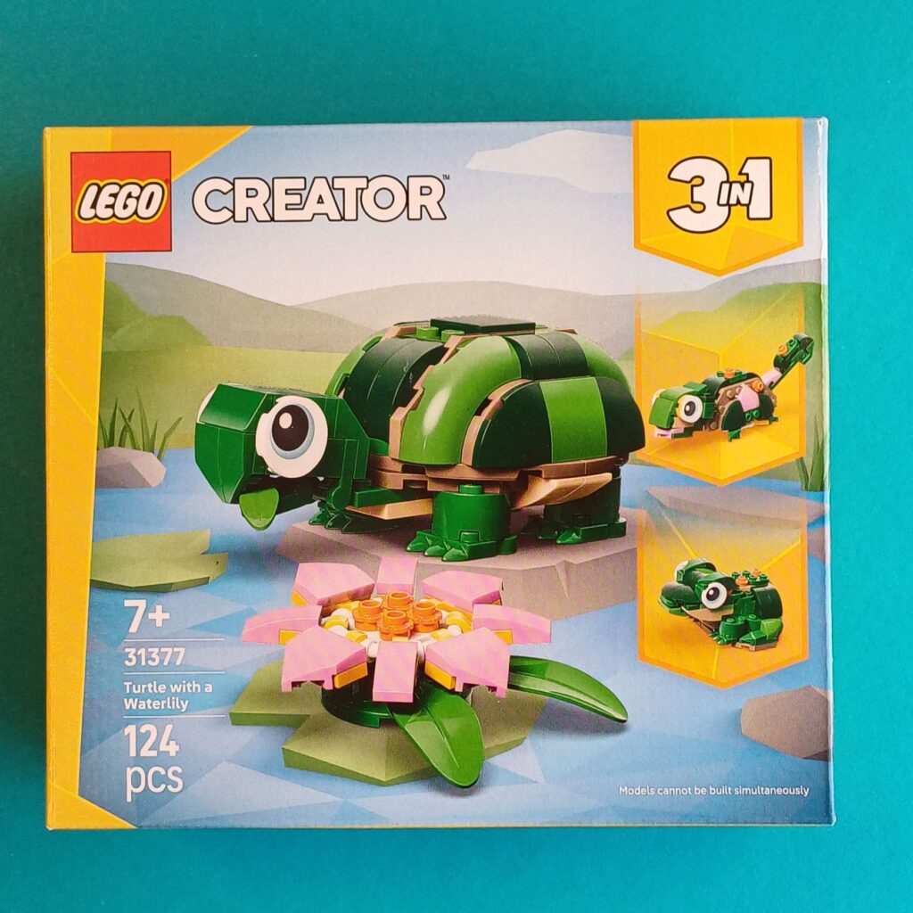 LEGO Creator 3in1 – Schildkröte mit Seerose – Nr. 31377 – 124 Teile