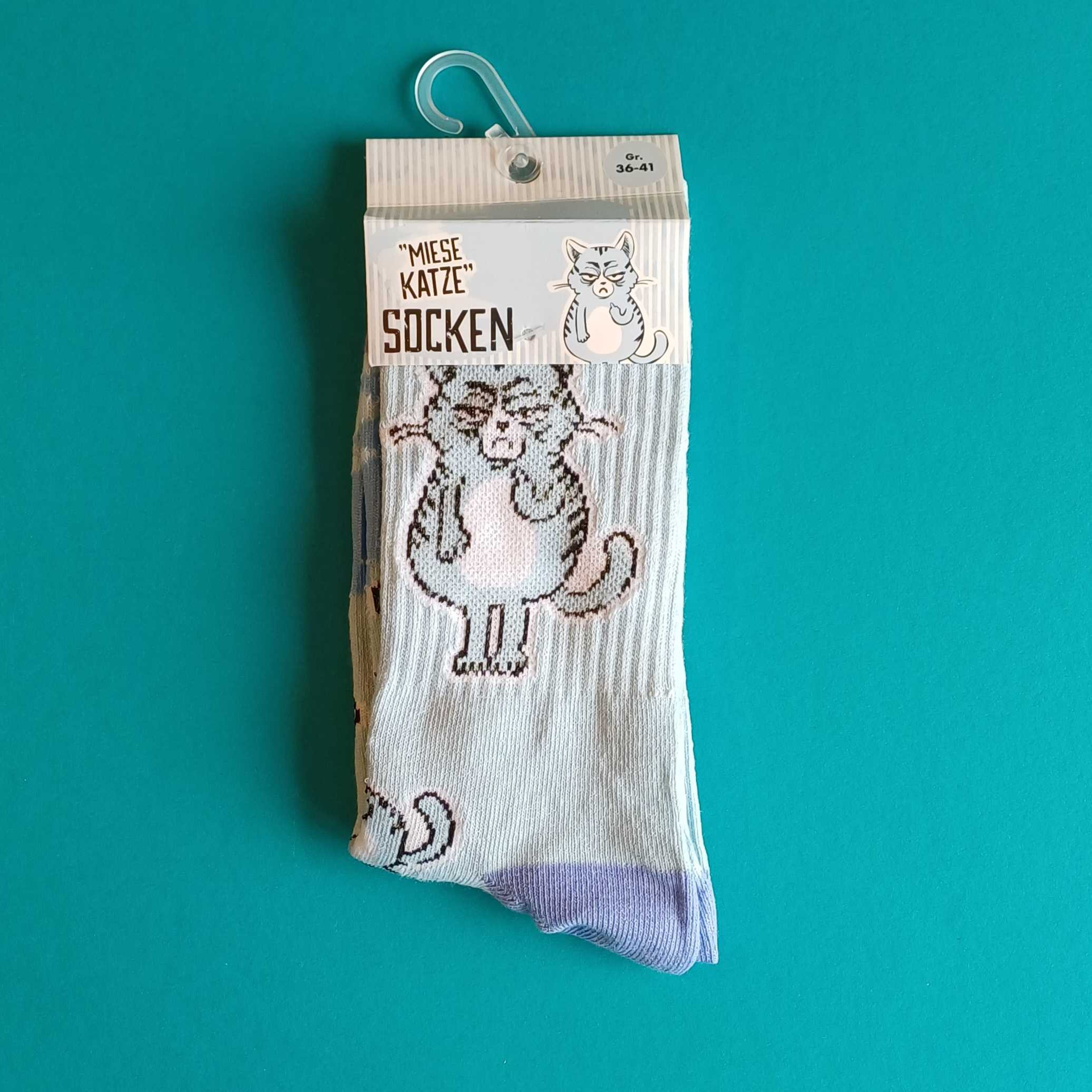 Miese Katze Socken– Größe 36–41