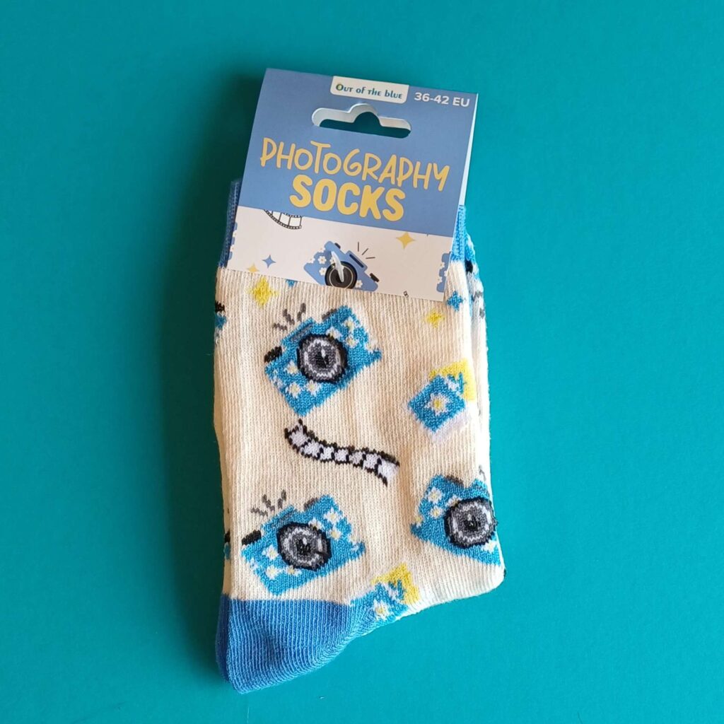 Photography Socks – Kamera Design – Größe 36–42