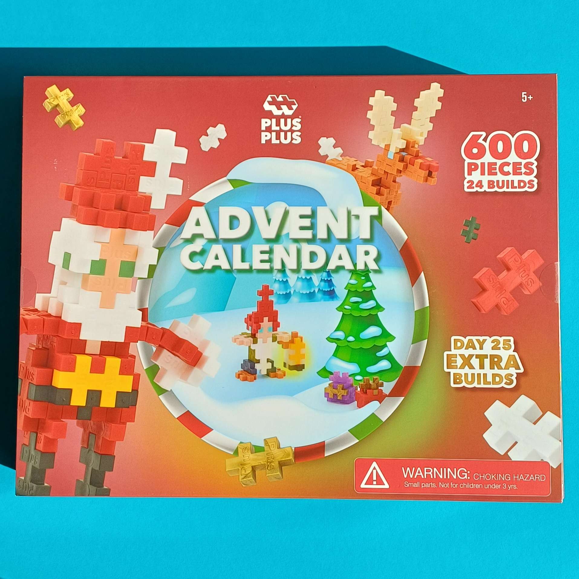 Plus-Plus Adventskalender – Weihnachtsdorf – 600 Kreative Bausteine – Bild 2