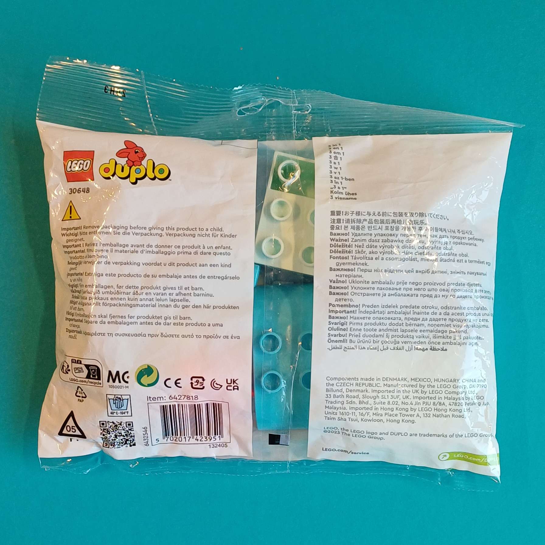 LEGO DUPLO 3 in 1 – Wal - Nr. 30648 – 9 Teile – Bild 2