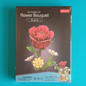 CUBICFUN 3D Puzzle – Blumentopf Rose – 120 Teile