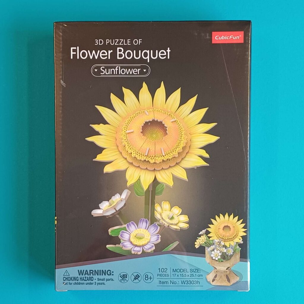 CUBICFUN 3D Puzzle – Blumentopf Sonnenblume – 102 Teile