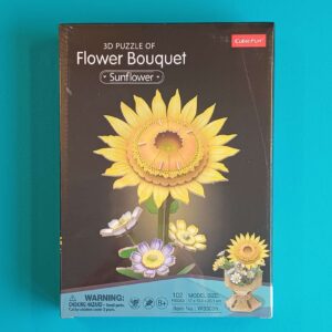 CUBICFUN 3D Puzzle – Blumentopf Sonnenblume – 102 Teile