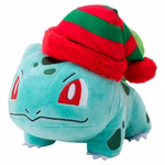 Pokémon - Weihnachts Bisasam Plüschfigur - 20 cm
