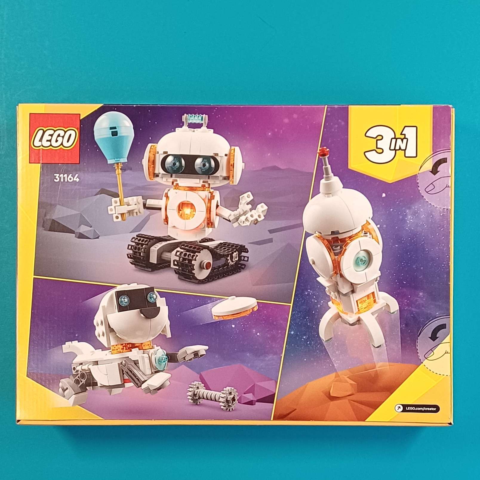 LEGO Creator 3 in 1 – Weltraum-Roboter – Nr. 31164 – 281 Teile – Bild 2