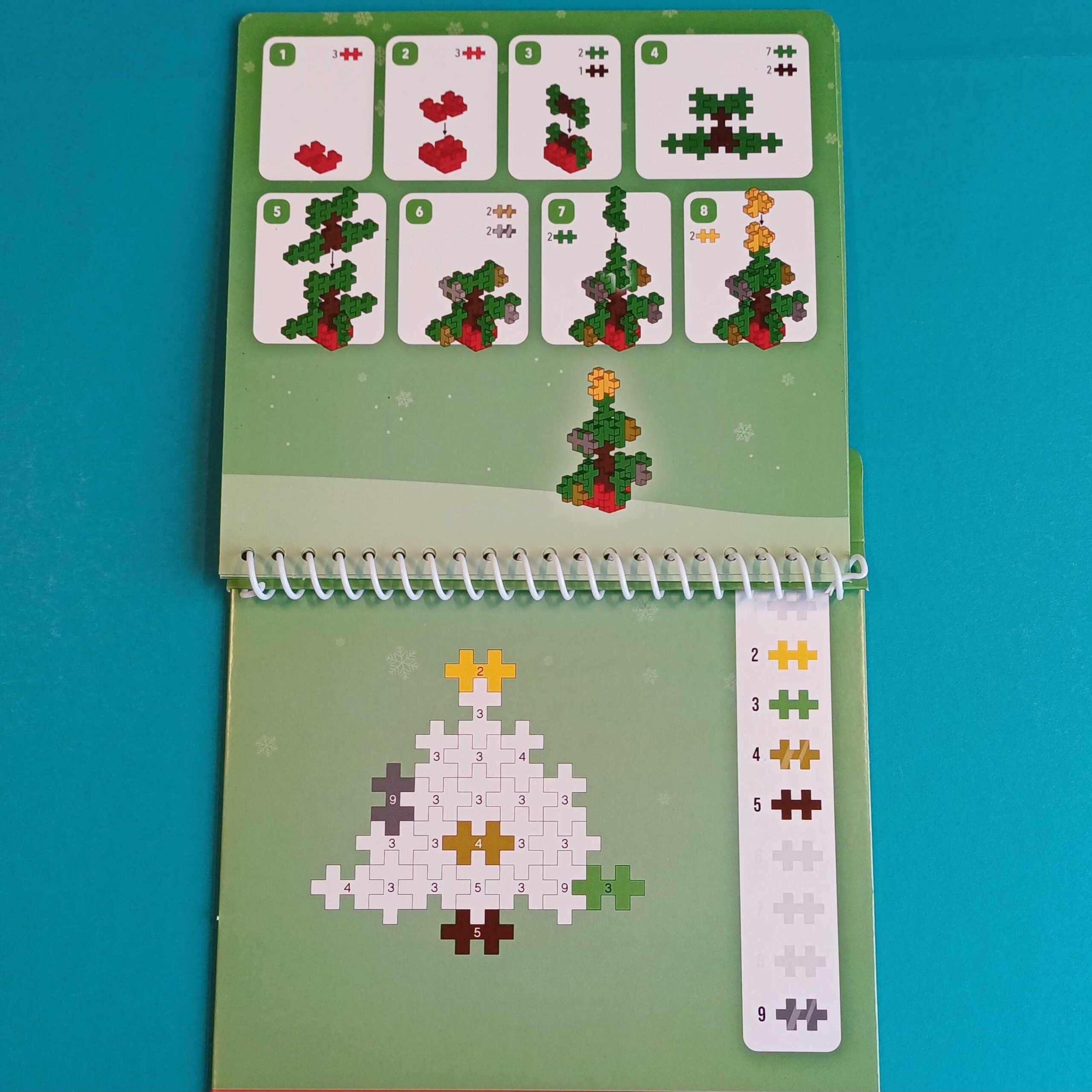 Plus Plus Kreativbausteine Activity Pad – Weihnachten – 125 Teile – Bild 3