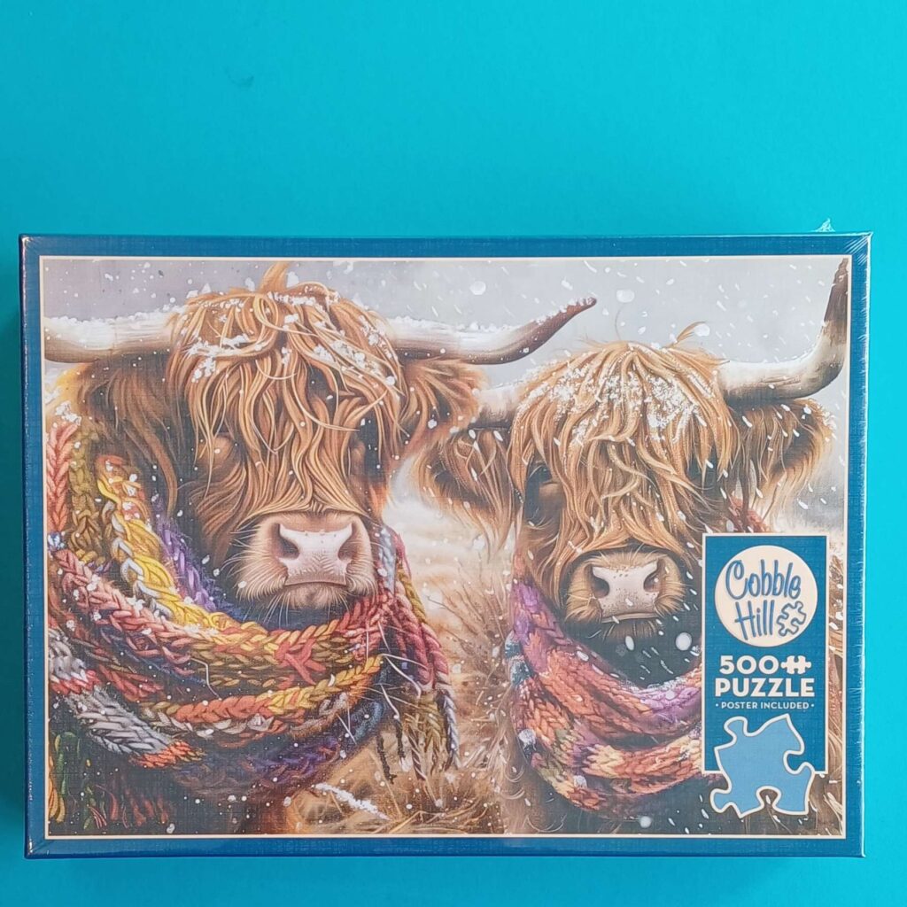 Puzzle – Schottische Hochlandrinder im Winter – 500 Teile